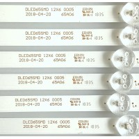 KIT DE LED'S PARA TV RCA (12 PIEZAS) / DLED65SMD 12X6 0005 / 65A06 / 50201002 / MODELO RNSMU6536-B