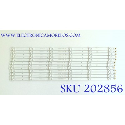 KIT DE LED'S PARA TV RCA (12 PIEZAS) / DLED65SMD 12X6 0005 / 65A06 / 50201002 / MODELO RNSMU6536-B