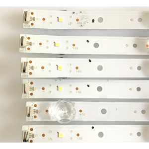 KIT DE LED'S PARA TV TCL (6 PIEZAS) / TCL_65D6_6X8_3030_LX20180521 / 4C-LB6508-YH02J / PANEL LVU650NDEL / MODELOS 65S4 / 65S421