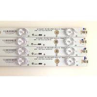 KIT DE LED'S PARA TV VIZIO (4 PIEZAS) / GJ-DLEDII / P5-390-D409-V6 / CEM3-09 / U-PJLBC67F4 / PANEL TPT390J1-HVN04 Rev S000Q / MODELOS E390-B1E LTFWPSDQ / E390-B1E LTTWPSDQ