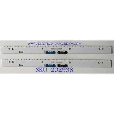 KIT DE LEDS PARA TV SAMSUNG (2 PIEZAS) / BN96-43676A / E4M066 / 43676A / PANEL CY-PM490LSLV2F / MODELO LC49HG90DMNXZA