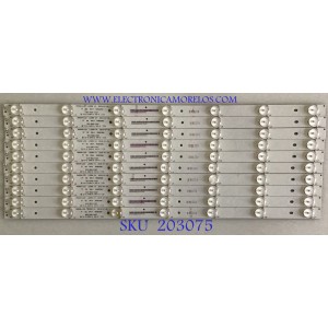 KIT DE LEDS PARA TV PANASONIC (10 PIEZAS) / 910-500-1027 / MASON-LED L0289 V4 / 50GD280 / MODELO TC-50CX400U