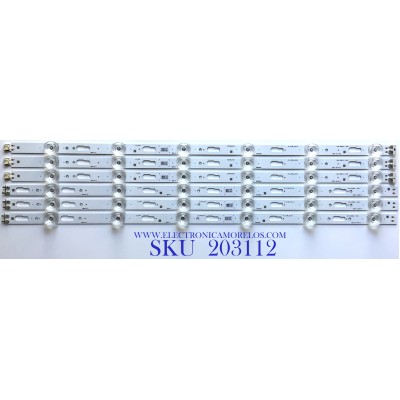KIT DE LEDS PARA TV SAMSUNG (6 PIEZAS) / 50318A / 50317A / LM41-00887A / LM41-00869A / LM41-00888A / LM41-00870A / V0T7-500SMB-R0 / V0T7-500SMA-R0 / PANEL CY-BT050 / MODELOS UN50TU8000FXZA / MAS MODELOS EN DESCRIPCIÓN