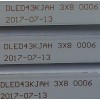 KIT DE LED'S PARA TV POLAROID (3 PIEZAS) / NUMERO DE PARTE  DLED43KJAH  3X8 / BPM2V0 / E177671B/PEC / 21006313 / M208/A4/H / PANEL LC430EGY (SK)(M3) / MODELO PTV43174KILED