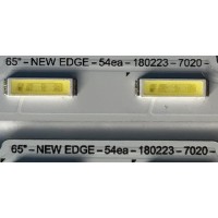 KIT DE LED'S NUEVOS PARA TV SAMSUNG (2 PIEZAS) / NUMERO DE PARTE BN96-45635A / EDGE-54ea-180223-7020 / PANEL'S CY-NN065HGLV2H / CY-NN065HGLV8H / CY-CN065HGLV2H / MODELOS UN65RU7300 / UN65NU6070 / UE65NU7170 / UN65RU7100 / UE65NU7102 / UE65NU7140U