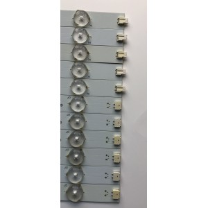 KIT DE LED'S PARA TV SEIKI (11 PIEZAS) / NUMERO DE PARTE B001PGBYZF8L / L.14.165009010 / L.14.165009020 / PANEL T500H1-P01-D02 / MODELO SE501TS