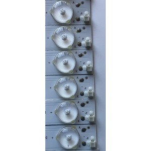 KIT DE LED'S PARA TV WESTINGHOUSE (12 PIEZAS) / NUMERO DE PARTE 303TH550067 / TFMT55D07-ZC21AG-02 / TH550M17 / 910-550-1047 / PANEL T550-DXA-DLED / MODELO WD55FB1530