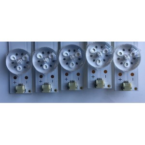 KIT DE LED'S PARA TV ELEMENT (5 PIEZAS) / NUMERO DE PARTE JL.D550A1330-390AS-M / JL.D550A1330-390AS-M_V01 / 21006942 / PANEL LSC550FN11 / MODELOS E4SW5518 / E4SFT5517 H8D1H 