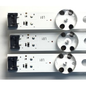 KIT DE LED'S PARA TV LG (3 PIEZAS) / NUMERO DE PARTE 99430CSP1313-0701S-02 / HL-99430CSP1313-0701S-02  A4 / LC43490117A / PANEL NC430DUE-VHHX1 / MODELO 43LM5700PUA 