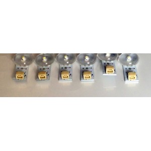 KIT DE LED'S PARA TV PHILIPS ((6 PIEZAS)) / NUMERO DE PARTE LB6507B / LB6507B V0_00 / UDULEDLXT013 REV.A / 81428 BC-J E469119 / 65W11S1P / PANEL'S UBF85XA-G029 / HV650QUB-F90 / LC650EGY(SM)(M5) / MODELOS 65PFL5604/F7 / 65PFL5504/F7 / 65PFL4864/F7 