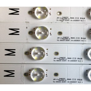 KIT DE LED'S PARA TV TCL (10 PIEZAS) / NUMERO DE PARTE TCL-50S535-3030FC / TCL-50S535-3030FC-C-LX20200317 / TCL-50S535-3030FC-B-LX20200317 / TCL-50S535-3030FC-A-LX20200317 / YHB-4C-LB5008-YH / PANEL LVU500NDL / MODELO 50S535