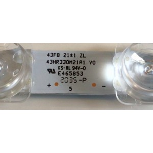 LED PARA TV TCL ((1 PIEZA)) / NUMERO DE PARTE 43HR330M21A1 V0 / 43HR330M21A1 / 4C-LB4321-HR / 4C-LB4321-HR03J / PANEL LVU430NDEL MS9W04 / DISPLAY V430DJ1-Q01 REV.C1 / MODELOS 43S435 / 43S434 / 43S431