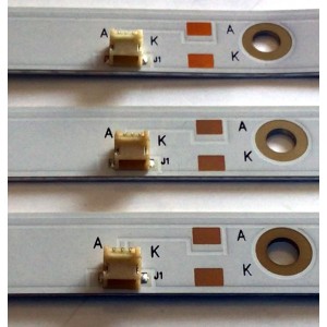 KIT DE LED'S PARA TV INSIGNIA (3 PIEZAS) / NUMERO DE PARTE 30339007043 / 30339007043D / LED39D07-ZC26AG-05 / 39000M82 / 25737A / 200520BB07 / PANEL LC390TA2A / MODELO NS-39DF310NA21