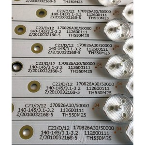 KIT DE LED'S PARA TV ELEMENT (10 PIEZAS) / NUMERO DE PARTE 303TH550073 / TFMT55D06-ZC22AG-03 / TH550M25 / 112600111 / PANEL T550-V35-DLED / MODELO E4J5517BF