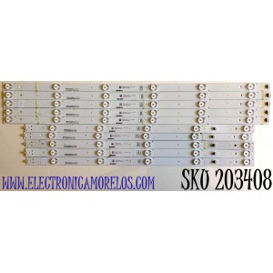 KIT DE LED'S PARA TV VIZIO (10 PIEZAS) / NUMERO DE PARTE AF60H53030T051101D / CRH-AF60H53030T051101D-L-REV1.6 / CRH-AF60H53030T051101D-R-REV1.6 / C605DL1020 / C605DL2020 / PANEL SD600DUA-5 / MODELO V605-H3 / V605-H3 LFTRA3KW