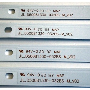 KIT DE LED'S PARA TV WESTINGHOUSE (4 PIEZAS)  / NUMERO DE PARTE JL.D50081330-032BS-M / JL.D50081330-032BS-M_V02 / 110-4000411 / 230202028950 / 20200418   19BEF530 / PANEL HK500WLEDM / MODELO WD50FB1200