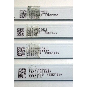 KIT DE LED'S PARA TV WESTINGHOUSE (4 PIEZAS)  / NUMERO DE PARTE JL.D50081330-032BS-M / JL.D50081330-032BS-M_V02 / 110-4000411 / 230202028950 / 20200418   19BEF530 / PANEL HK500WLEDM / MODELO WD50FB1200