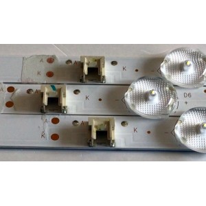 KIT DE LED'S PARA TV WESTINGHOUSE (3 PIEZAS) NUMERO DE PARTE 303TH400056 / 303TH400056E / TFMT40D08-ZC22AG-07 / TFMT40D08-ZC22AG-07E / TH400M27 / 2010053390 / PANEL T400-V35-DLED / MODELO WD40FE2210