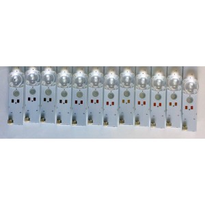 KIT DE LED'S PARA TV PHILIPS (12 PIEZAS) NUMERO DE PARTE 303HX750001E / HFSX75D07-ZC23AG-03E / HX750M06 / PANEL BOEI750WQ1-N9D / MODELOS 75PFL5604/F7A / 75PFL5704/F7