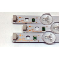 KIT DE LED'S PARA TV SAMSUNG (3 PIEZAS) / NUMERO DE PARTE 303GC430044E / GC43D08-ZC22AG-17E / GC430M12 / 344761000229000 / 70401-00099 / 6222-A0 / MODELO UN43N5300AFXZA