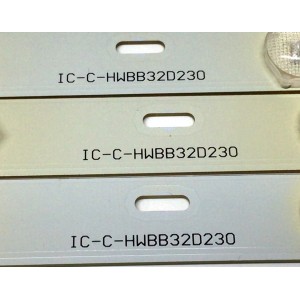 KIT DE LED'S PARA TV INSIGNIA (3 PIEZAS) / NUMERO DE PARTE IC-C-HWBB32D230 / HWBB32D230  / E306084 / MODELO NS-32D200NA14