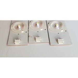 KIT DE LED'S PARA TV INSGINIA ((3 PIEZAS)) / NUMERO DE PARTE 390TV0B / 390TV0B V0 / E74739 94-0 / YX-38S01E02-4CCL1-0-C-49Q / PANEL T390XVN01.0 / MODELO NS-39D220NA16