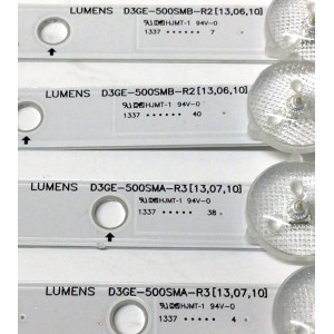 KIT DE LED'S PARA TV SAMSUNG (8 PIEZAS) / NUMERO DE PARTE BN96-28770A / BN96-28771A / D3GE-500SMA-R3 / D3GE-500SMB-R2 / PANEL CY-DF500BGMV1H / MODELO UN50EH5300 / UN50EH5300FXZA PJ03