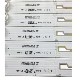 KIT DE LED'S PARA TV KALLEY (10 PIEZAS) / NUMERO DE PARTE 4C-LB550T-HRGC / 55HR332M05AD / 55A7000 / HBH-L1 / PANEL LVU550LGDX E0110 / MODELO K-LED55UHDSPK