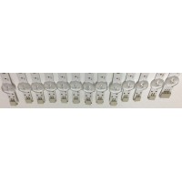 KIT DE LED'S PARA TV PANASONIC (13 PIEZAS) / NUMERO DE PARTE JL.D75042330-078CS-M_V01 / BC-H94V-0 E469119 HB.2 / 30105869DA12 / JL.D75091330-078CS-M_V01 / 30105868DB12 / PANEL HV750QUB-F90 / MODELO TH-75CQE1W