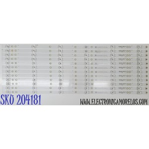 KIT DE LED'S PARA TV NEI ((12 PIEZAS)) / NUMERO DE PARTE MS-L4478 V4 / 1.3.10706500284 / 1.3.10706500284 MC / E471763 / PANEL G650BD1QUB-19 / DISPLAY HV650QUB-E9D / MODELO 65NE6900