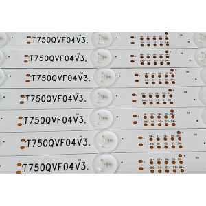 KIT DE LED'S PARA TV VIZIO ((24 PIEZAS)) / NUMERO DE PARTE TA7503K V0_03 / TA7503K / EX75T08007 / 4D200D200 / 531S4B / T750QVF04V3 / PANEL T750QVF04.3 / MODELO P759-G1 / P759-G1 LTMAYPKV