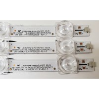 KIT DE LED'S PARA TV TOSHIBA ((3 PIEZAS)) / NUMERO DE PARTE HD425Y1U71-T0L5 / 2022031601 / SVH425A23 / CRH-BXK43Y1C3030T031223F-REV1.3 / 25647100 / 1282847 / HD425Y1U71-T0L5+2022031601+SVH425A23 / PANEL HD425Y1U71-T0L5\S1\SM\ROH / MODELO 43C350LU