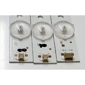 KIT DE LED'S PARA TV FURRION ((3 PIEZAS)) / NUMERO DE PARTE 6501L632000060 / 6501L632000050 / 3BL-T6324102-26 / 3BL-T6324102-12 / 2301032D900580 / 2301032D900570 / YF-QY3004HLFD-0001 / PANEL HK315LEDM-JH69H / DISPLAY PT320AT01-01 / MODELO FEHS32D9A