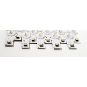 KIT DE LED'S PARA TV RCA ((10 PIEZAS)) / NUMERO DE PARTE 58HR332M05A0 / D58A114 5*10 / LM7N08R1E / AE0110634 / 58HR332M05A0 V0 / DISPLAY CC580PV1D / MODELO RTU5820