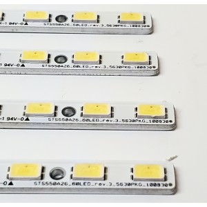 KIT DE LED'S PARA TV SONY ((4 PIEZAS)) / NUMERO DE PARTE STS550A26_60LED_REV.3_5630PKG_100830 / LJ64-02875A / LJ64-02876A / PANEL  LTY550HJ03 / MODELOS KDL-55EX720 / KDL-55EX723