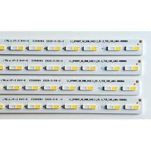 KIT DE LED'S PARA TV SAMSUNG ((4 PIEZAS)) / NUMERO DE PARTE BN96-50386A / LM41-00860A / L1_Q7060T_G5_DUM_S42(1)_R1.3_TC9_100_LM41-00860A / L1_Q7060T_G5_DUM_S42(1)_R1.2_TBC_100_LM41-00860A / MODELOS QN75LS03 / QN75Q60 / QN75Q6D / QN75Q70 / QN75Q7D / HG75T