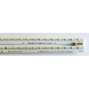 KIT DE LED'S PARA TV CHANGHONG ((2 PIEZAS)) / NUMERO DE PARTE STJ550AC2 / STJ550AC2_REV01_72LED_L-TYPE_140410 / STJ550AC2_REV01_72LED_R-TYPE_140410 / 55C6000G+ / 850100833 / PANEL LC550EGY (SG)(MI) / MODELO UD55YC5500UA