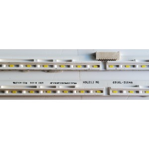 KIT DE LED'S PARA TV LG ((2 PIEZAS)) / NUMERO DE PARTE 6916L-3103A / 6916L-3104A / 6922L-0241A / PANEL LC49EQG (FL)(M3) / MODELO 49SK8000PUA