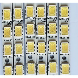 KIT DE LED'S PARA TV SAMSUNG ((6 PIEZAS)) / NUMERO DE PARTE SVS55_2ND_120HZ / LJ64-01744A / LJ64-01745A / LJ64-01746A / LJ64-01747A / PANEL LTF550HF04-A04 / MODELOS UN55B6000VM / UN55B7100W