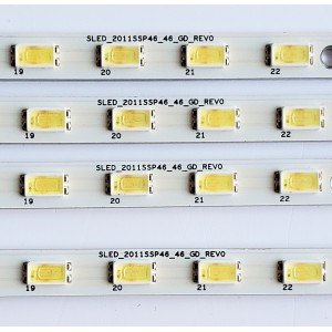 KIT DE LED'S PARA TV SHARP ((4 PIEZAS)) / NUMERO DE PARTE SLED-2011SSP46-46-GD_REV0 / SLED-2011SSP46-46-GD / 2011SSP46 / PANEL LK460D3GW80Z / MODELO LC-46LE830U