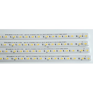 KIT DE LED'S PARA TV SAMSUNG QLED ((4 PIEZAS)) / NUMERO DE PARTE BN96-50387A / STC820A10 / Q60/70T_STC820A10_7020_2iN1_BLUE_46LED_REV2.0_200302 / Q60/70T_STC820A10_7020_21N1 / Q60/70T_STC820A10_7020_2iN1_BLUE_46LED_REV1.0_191107 / MODELOS QN82Q7 / QN82Q6