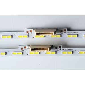 KIT DE LED'S PARA TV SAMSUMG ((2 PIEZAS)) / NUMERO DE PARTE 52586A / BN96-52586A / LM41-01044B / LM41-01044B/C / L1_AU8/9K F5_DFM_S64(1) R1.3_V1B_100 LM41-01044B/C / MODELOS UN65AU / UE65AU / HG65AU / GU65AU / MAS MODELOS EN DESCRIPCIÓN