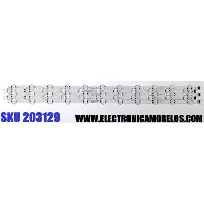 KIT DE LED'S PARA TV LG ((5 PIEZAS)) / NUMERO DE PARTE EAV64993201 / SSC_Y19.5_Trident_75UM75_BOE_S / SSC_Y19.5_Trident_75UM75_BOE_REV00_200520 / SSC_Y19.5_TRIDENT_75UM77 / MODELOS 75UN7370 / 75UN8570 / 75UN7070 / 75UN6970PUD / 75UN6950ZUD / 75UP7070PUD