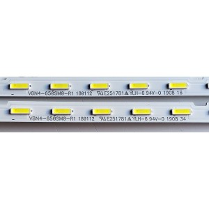 KIT DE LED'S PARA TV SAMSUNG ((2 PIEZAS)) / NUMERO DE PARTE BN96-46032A / 46032A / V8N4-650SM0-R1 180112 / 180112 / PANEL CY-NR065FGAV1H / MODELO UN65RU800 / UN65RU800DFXZA AA02