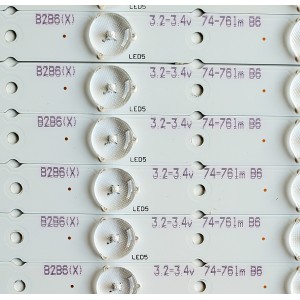 KIT DE LED'S PARA TV RCA ((10 PIEZAS)) / NUMERO DE PARTE IC-A-KJAB50D445 / 3528A / 3.2-3.4V / B2B6(X) / PANEL V500HJ1-PE8-12V / MODELOS LED50B45RQ / LRK50G45RQ