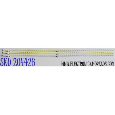 KIT DE LED'S PARA TV SHARP ((3 PIEZAS)) / NUMERO DE PARTE 2015SSP70 / LM41-00090T / SAMSUNG_2015SSP70_7030_54_3C_REV1.0_LM41-00090T / PANEL'S JE695D3HC502 / JE695D3HC50R / MODELOS LC-70C6600U / LC-70LE661U