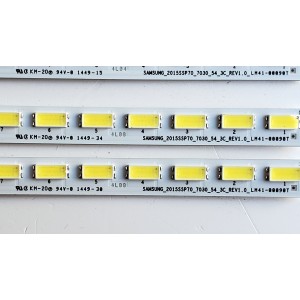 KIT DE LED'S PARA TV SHARP ((3 PIEZAS)) / NUMERO DE PARTE 2015SSP70 / LM41-00090T / SAMSUNG_2015SSP70_7030_54_3C_REV1.0_LM41-00090T / PANEL'S JE695D3HC502 / JE695D3HC50R / MODELOS LC-70C6600U / LC-70LE661U