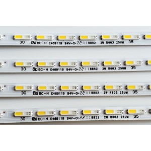 KIT DE LED'S PARA TV SAMSUNG ((4 PIEZAS)) / NUMERO DE PARTE BN96-52583A / BN96-52592A / STC850A08 / STC850A09 / Q60/70A_STC850A08 / AUK8/9K_STC850A09_7020_2IN1_52LEDS_REV1.0_200914 / MODELOS QN85LS03 / QN85Q6 / QN85Q7 / MAS MODELOS EN DESCRIPCIÓN