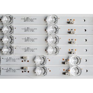 KIT DE LED'S PARA TV TCL ((6 PIEZAS)) / NUMERO DE PARTE TCL75LB10 / TCL75LB09 / B0101-000378 / B0101-000379 / TCL75LB10_3030F2.4D_V0.2_20211118 / TCL75LB09_3030F2.4D_V0.2_20211118 / PANEL LVU75NDEL CS9W13 V3 / MODELOS 75S451 / 75S455