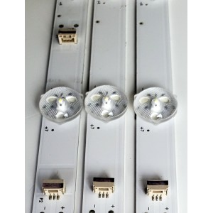 KIT DE LED'S PARA HISENSE ((3 PIEZAS)) / NUMERO DE PARTE 50D6100 / 50HR332M14A1 V0 / 50HR332M14B1 V0 / 14*2 A -B02 / 14*1 B -B02 / 50HR332M14 / MODELO 50''